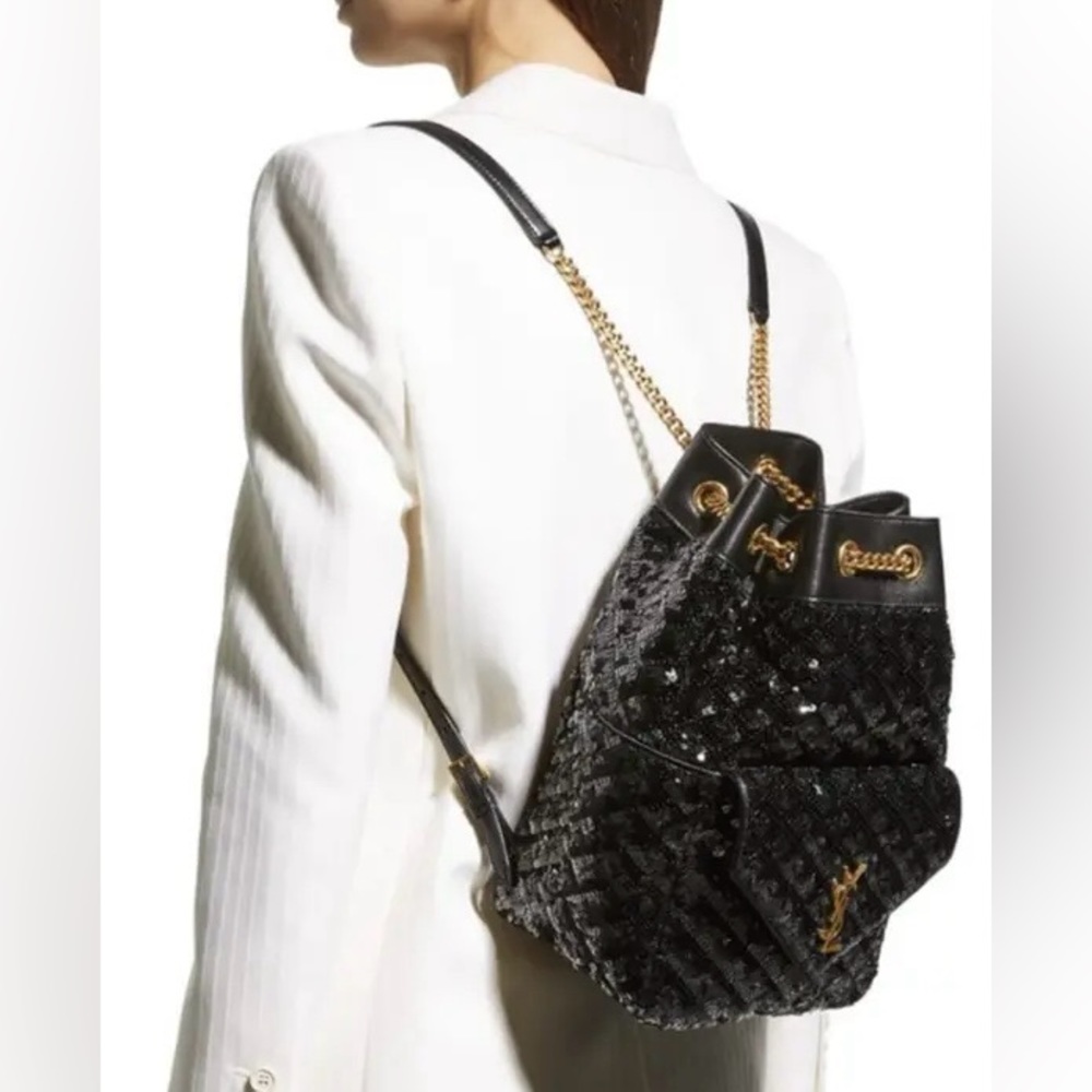 Ysl Sequin Backpack - image 5